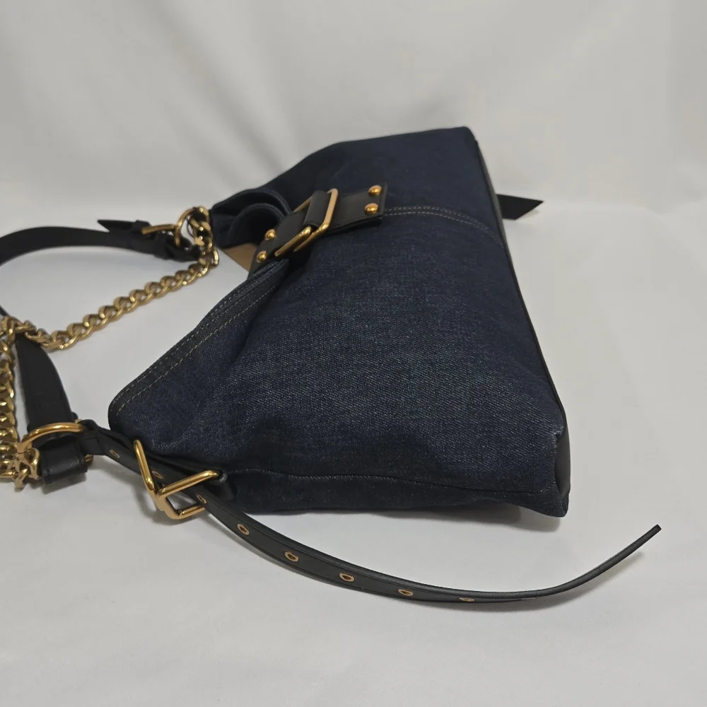 Steve Madden Balyssa Dark Demin Large Demin Hobo Purse